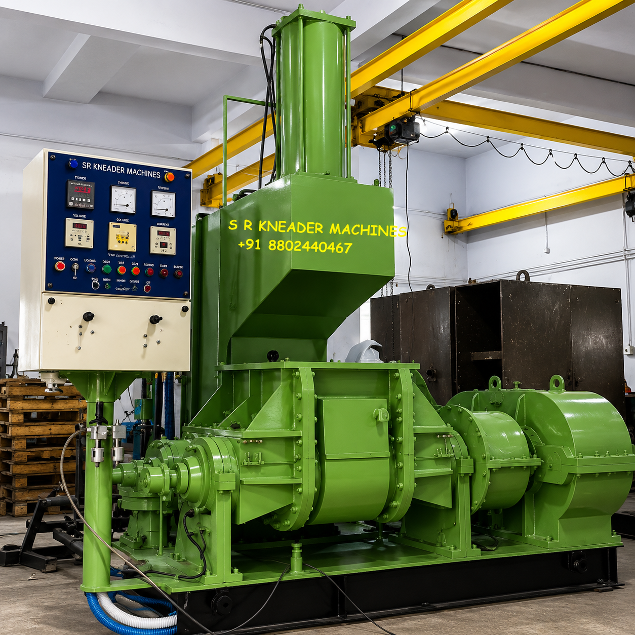 75 Litres Rubber Dispersion Kneader Machine (100 HP)